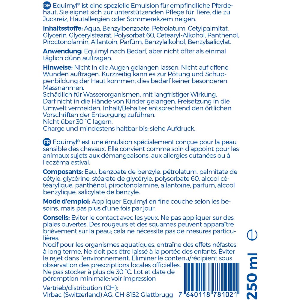 Equimyl Emulsion 250 ml de Virbac Image 2