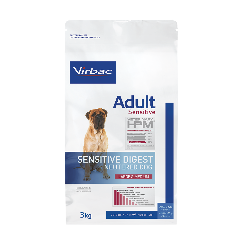 Adult Sensitive Digest Neutered Dog Large & Medium 3 kg de Virbac Image 2