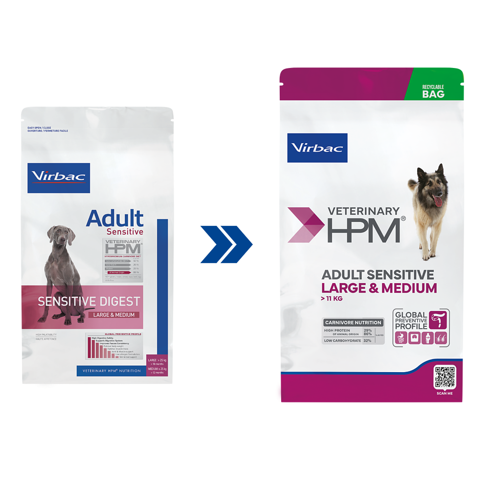 Dog Adult Sensitive Digest Large & Medium de Virbac
