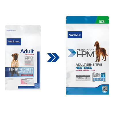 Adult Sensitive Neutered Dog Large & Medium de Virbac