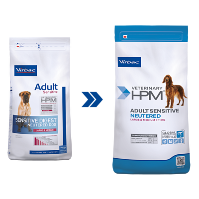 Adult Sensitive Neutered Dog Large & Medium de Virbac